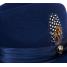 Bruno Capelo Navy Blue Australian Wool Fedora Dress Hat UN-102.